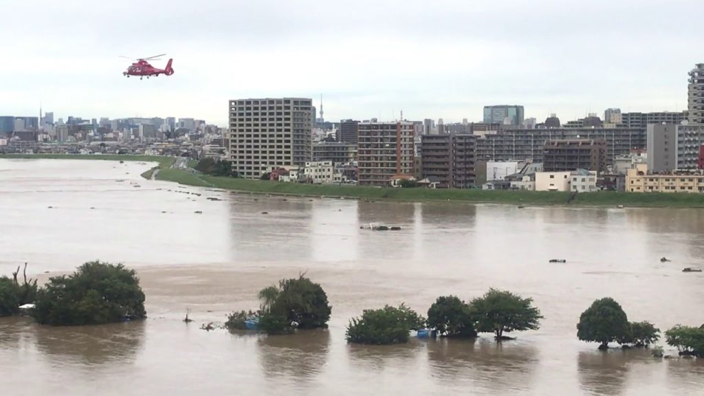 多摩川氾濫の可能性で現在の水位は 台風19号接近にツイッターの声 エンタメ会議室